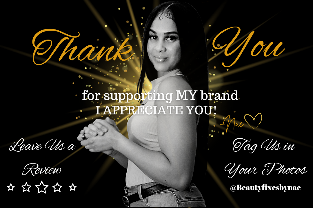 Thank you for supporting my brand banner